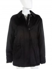 LORO PIANA BLACK CASHMERE COAT