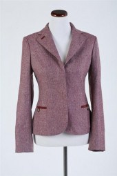 LORO PIANA RED AND WHITE CASHM