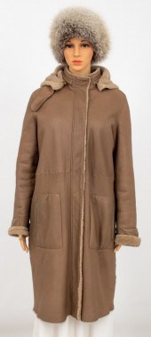 LORO PIANA SHEARLING COAT & FO