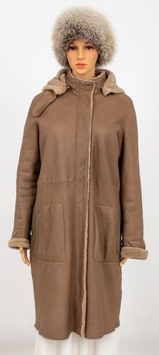 LORO PIANA SHEARLING COAT &AMP; FOX