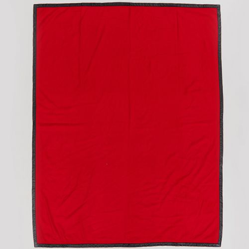 LORO PIANO RED CASHMERE THROW, A