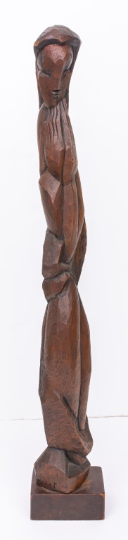 LORRIE GOULET 'STANDING WOMAN' WOOD
