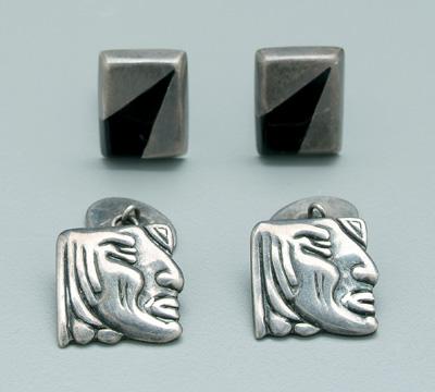 Los Castillo silver cufflinks,