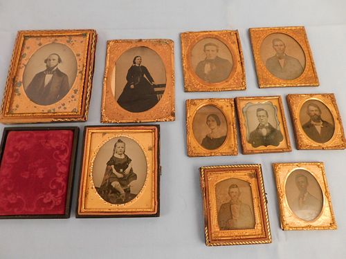 LOT 10 AMBROTYPE PORTRAITSGroup