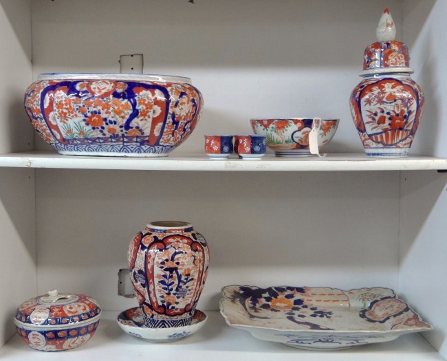 Lot 11 pcs. misc. Imari