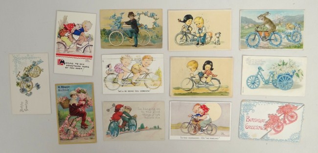 Lot: (12) Postcards.