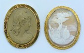 LOT: 14K YELLOW GOLD SHELL AND