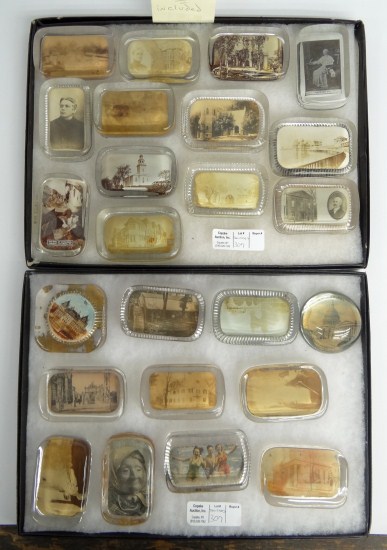Lot (24) 19th/20th c. paperweights.