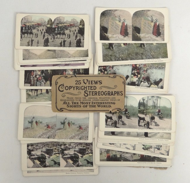 Lot 24 Religious stereoview cards.