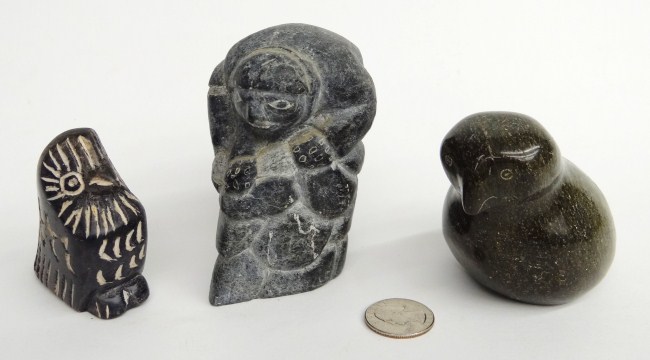 Lot (3) Inuit sculptures (2