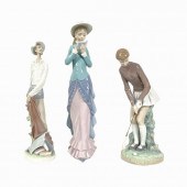 LOT 3 LLADRO SPANISH GLAZED PO