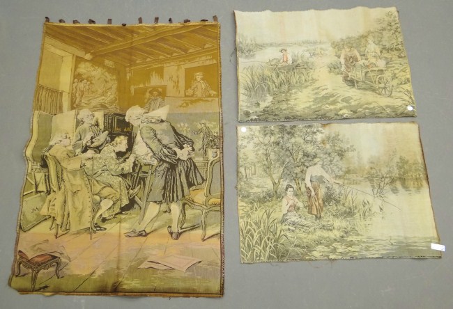 Lot (3) vintage tapestries.