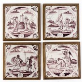 (LOT 4) DELFT MANGANESE TILES,