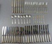LOT 55 PIECES STERLING FLATWAR