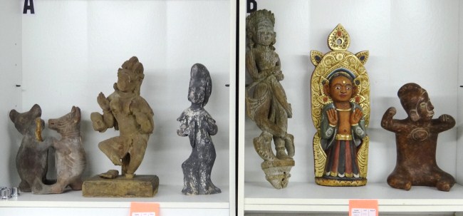 Lot (6) ethnic figures including