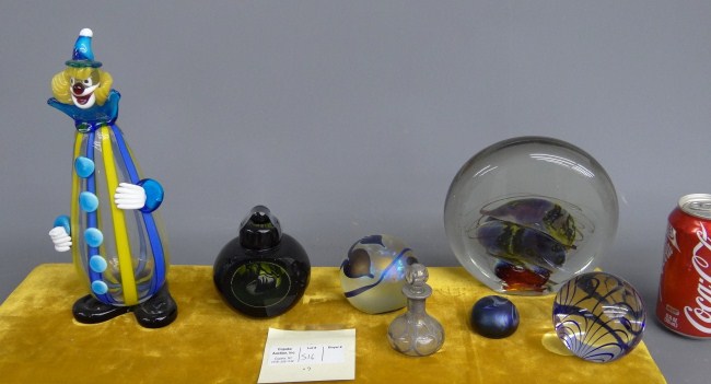 Lot 7 pcs. including Murano clown 4