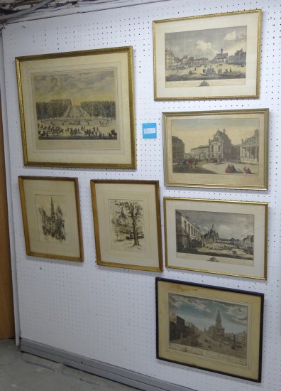 Lot 7 various Continental prints