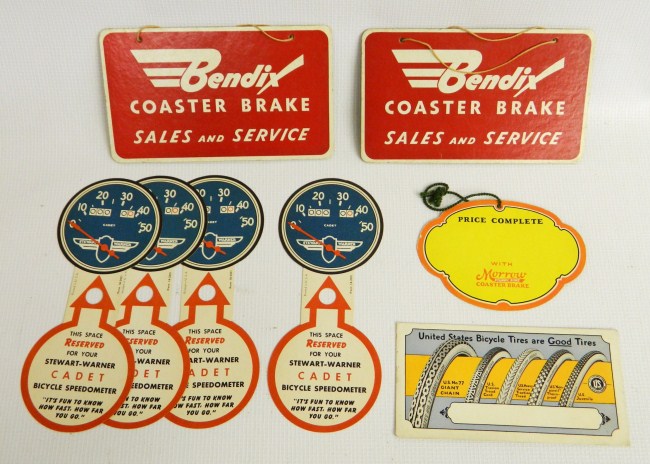 Lot (8) NOS advertising items