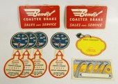 Lot (8) NOS advertising items