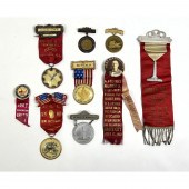 Lot 8 Odd Fellows lodge badge