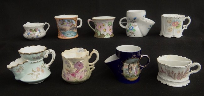 Lot 9 various painted mustache