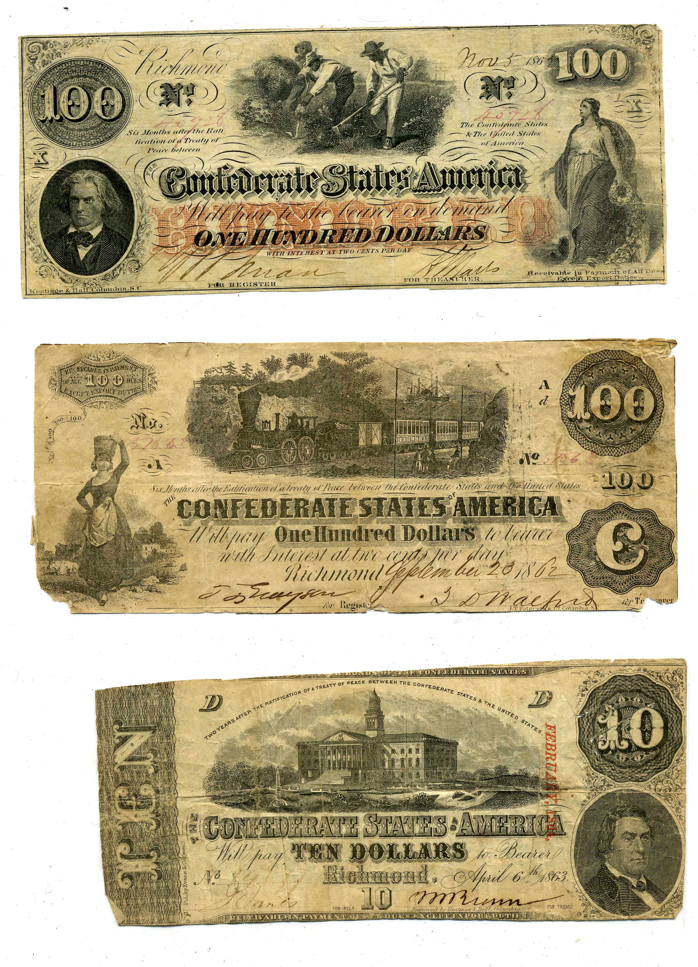 Lot.  American 19th-Century Paper