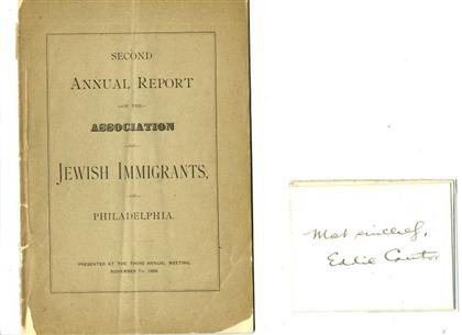 Lot.  American Judaica -