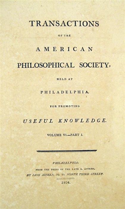 Lot.  American Philosophical