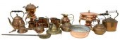 (LOT) ANTIQUE COPPER & PEWTER