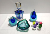 LOT ASSORTED ART GLASS INCL. A