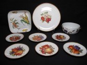 Lot assorted gilt fruit motif