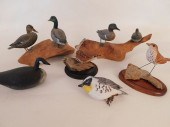 LOT CARVED BIRDS - BERRY & TRU