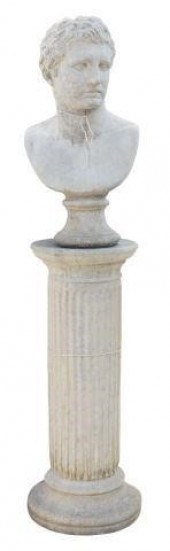 (LOT) CAST CONCRETE BUST OF ME