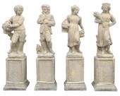 (LOT) CAST STONE FOUR SEASONS