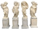 (LOT) CAST STONE FOUR SEASONS
