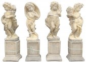 (LOT) CAST STONE FOUR SEASONS