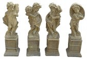 (LOT) CAST STONE FOUR SEASONS