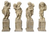 (LOT) CAST STONE FOUR SEASONS