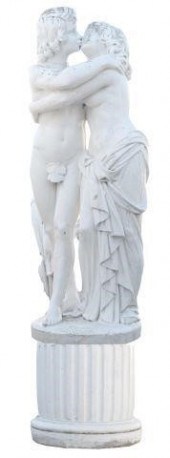 LOT) CAST STONE STATUARY, EMBR