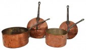 (LOT) CONTINENTAL COPPER PANS