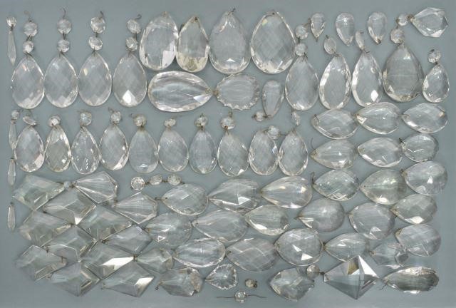 (LOT) CRYSTAL CHANDELIER DROPS