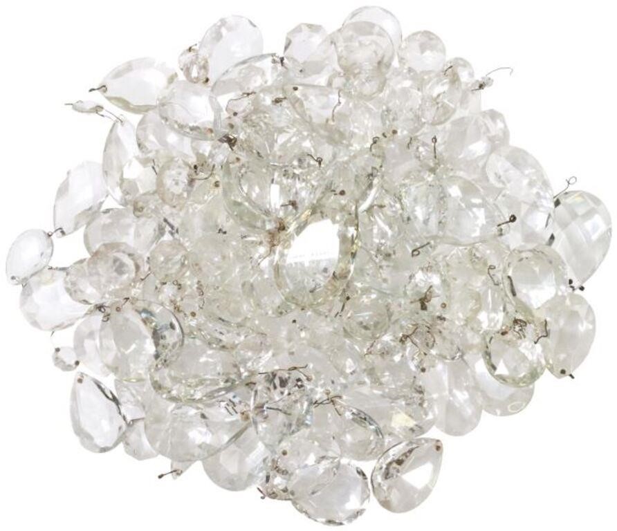 (LOT) CRYSTAL CHANDELIER