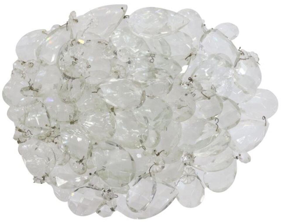(LOT) CRYSTAL CHANDELIER