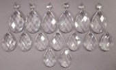(LOT) CRYSTAL CHANDELIER TEARD