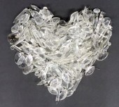 (LOT) CRYSTAL FACETED CHANDELI
