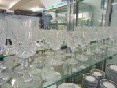 LOT CRYSTAL STEMWARE BY WATERF