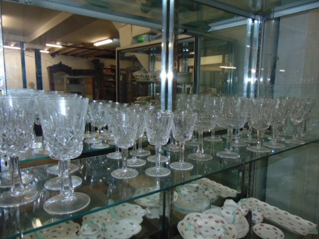 LOT CRYSTAL STEMWARE BY