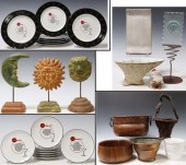 (LOT) DECORATIVE TABLE ITEMS,
