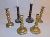 LOT EARLY CANDLESTICK HOLDERSL