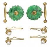 (LOT) ESTATE GENTS GOLD, JADE